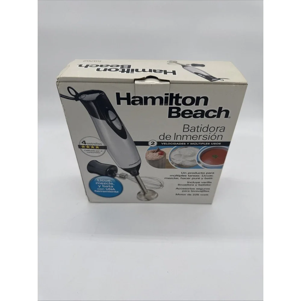 Hamilton Beach 2-Speed Hand Immersion Blender Model 59762 - NEW